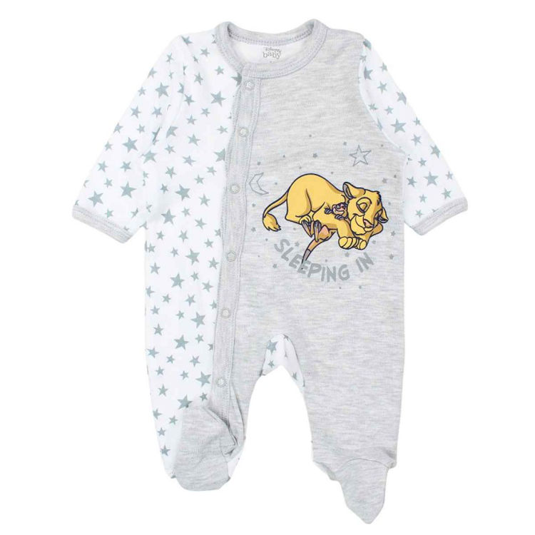 Picture of A094 BOYS THE LION KING THERMAL FLEECY ALL IN ONE ROMPER
